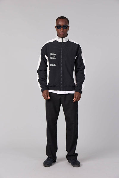 BLK.LAB11 11Unstoppable Windbreaker – Black & White Unisex Jacket